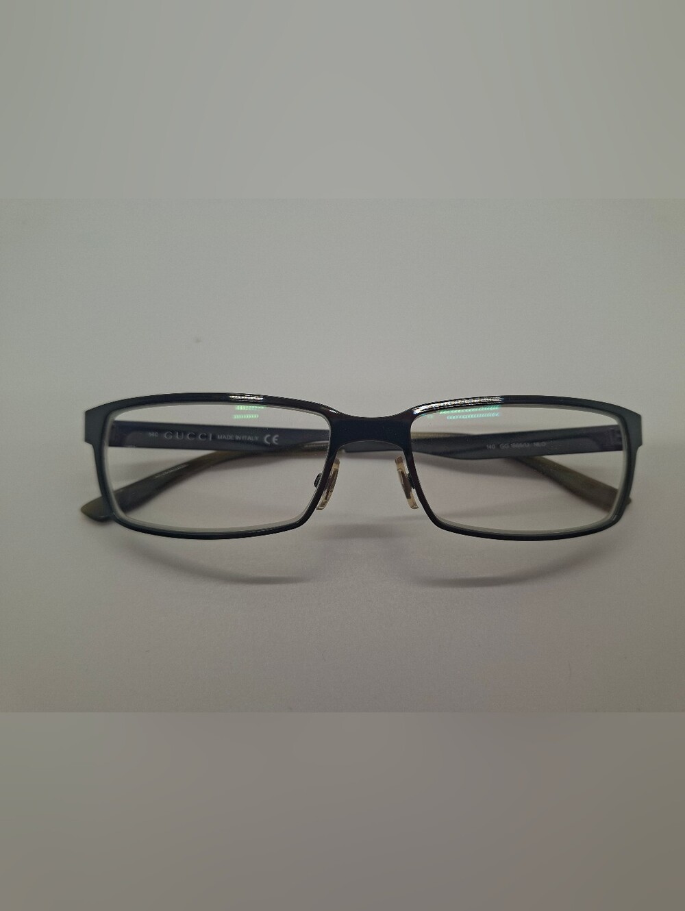 Authentic GUCCI Eyeglasses Frames GG 1866/U Black / Dark Ruthenium 54-16-140